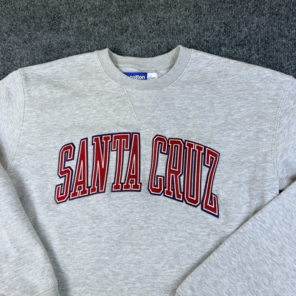 Gear For Sports Sweatshirt Men Gray Cotton Fleece Lined Knit Santa Cruz READ